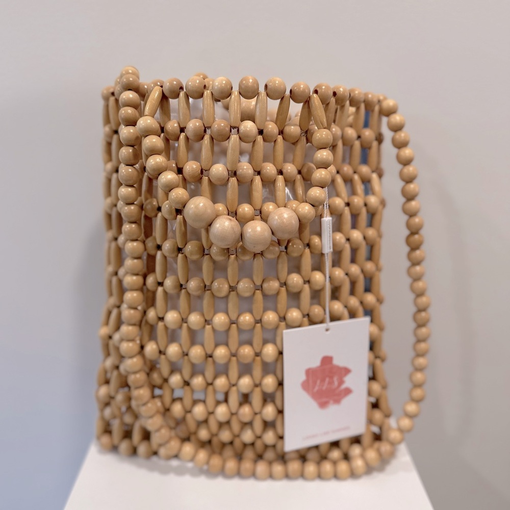 Wood Bead Bag